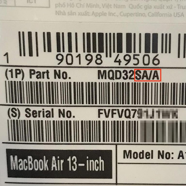 check serial macbook 7